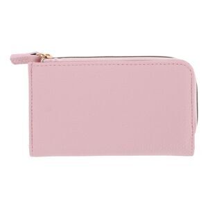 Julia Buxton Women's Fashionable L Zip Snap Premium Faux Leather Wallet